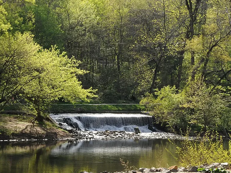Stunning Brandywine Park and Jasper Crane Rose Garden are a half block walk.