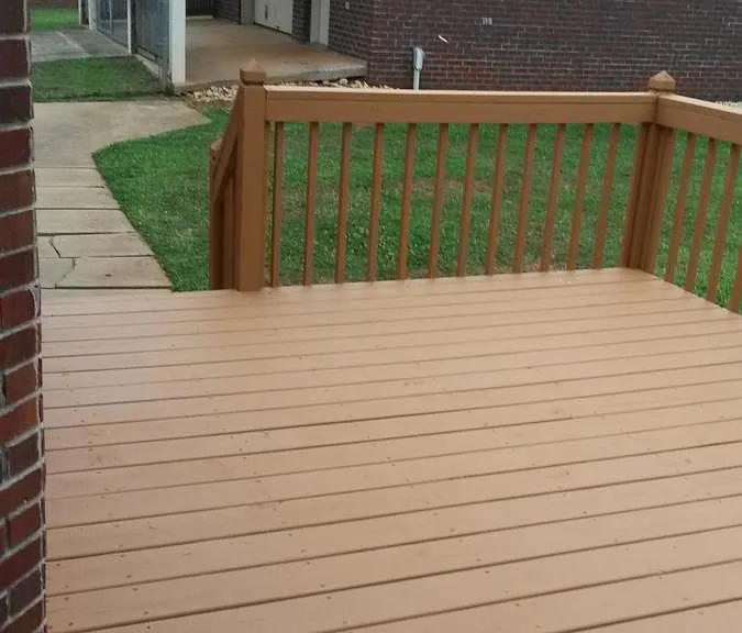 back yard deck