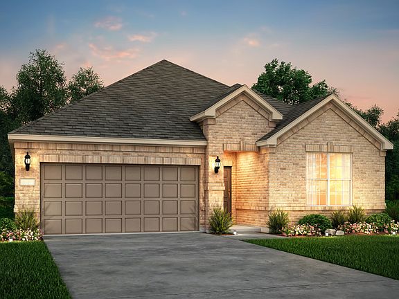 The Parker, a one-story home with 2-car garage, shown with Home Exterior 31