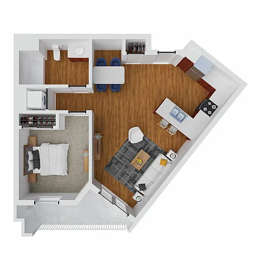 Floor plan Buckman