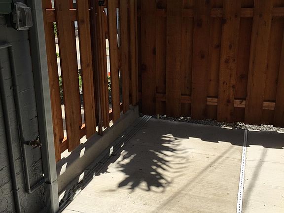 Gated private entrance