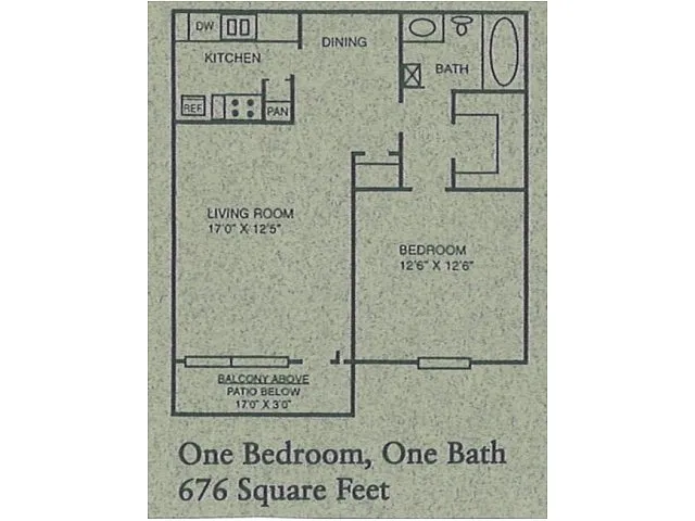 Floor plan 1-1B CLASSIC