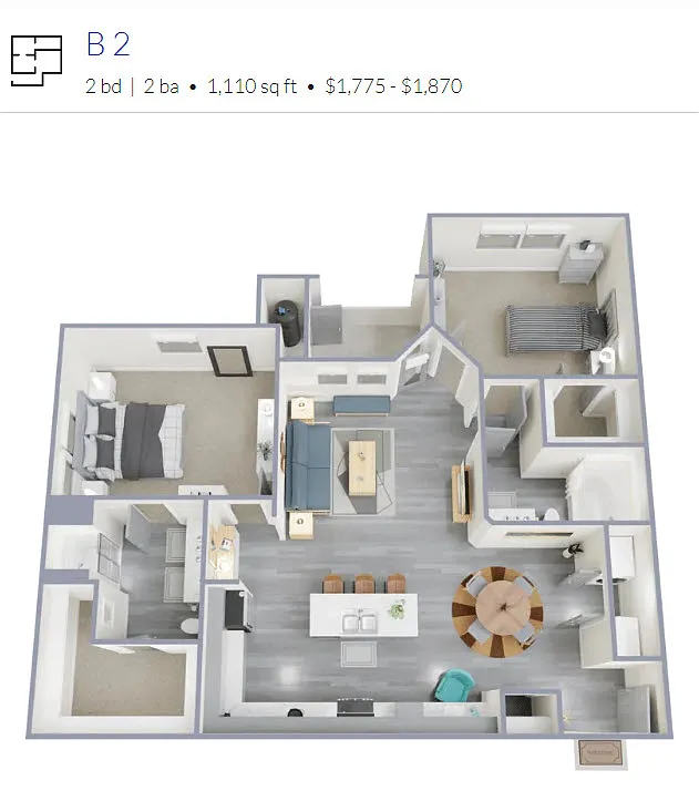 Floor plan 2X2