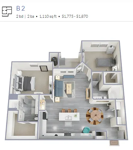 Floor plan 2X2