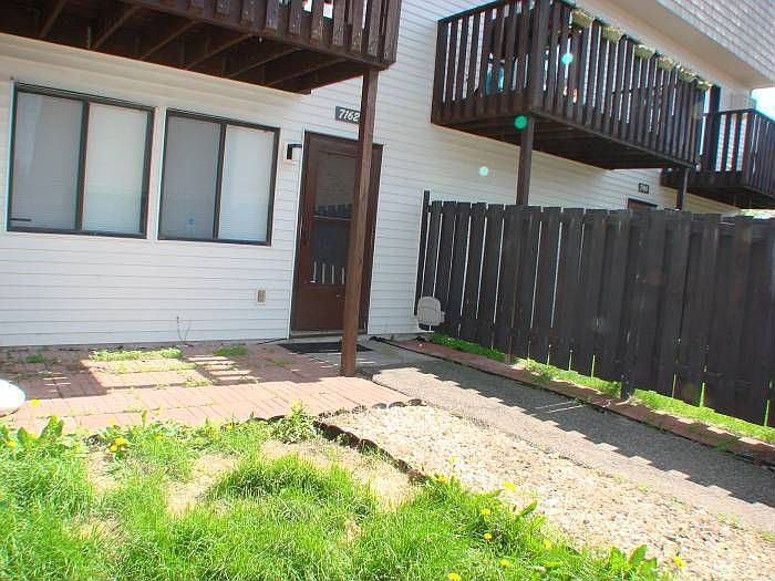 fenced patio