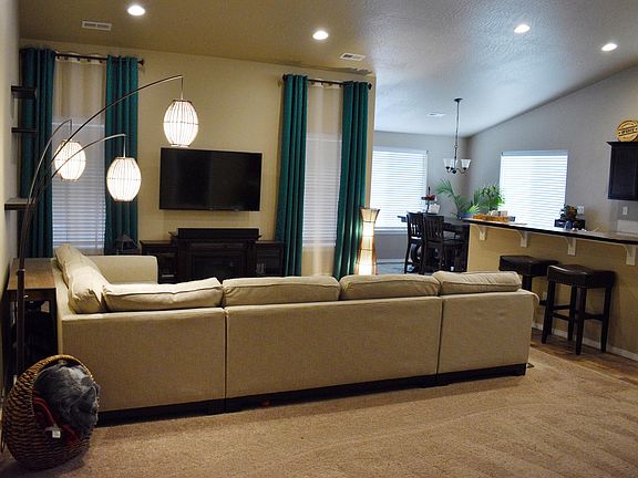 Living room from front door