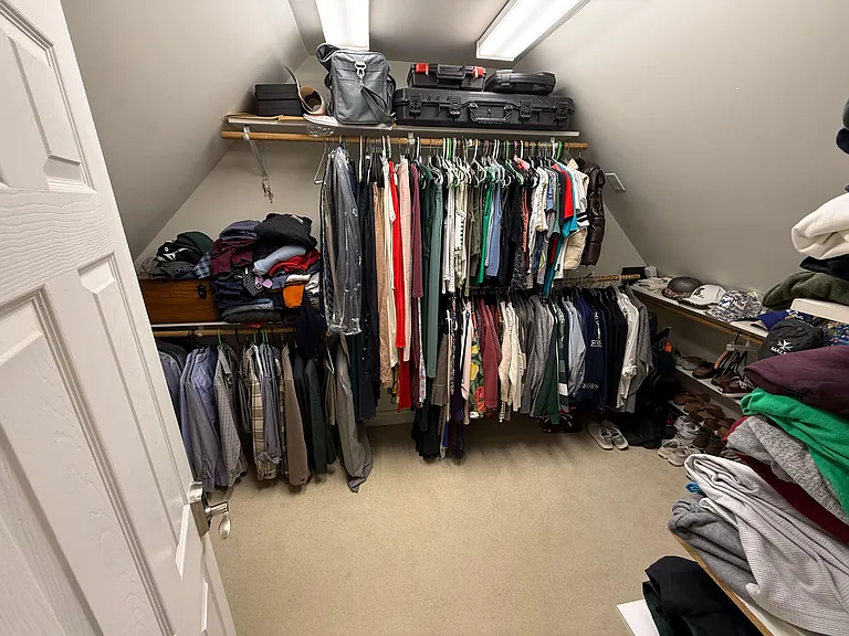 Master walk-in closet