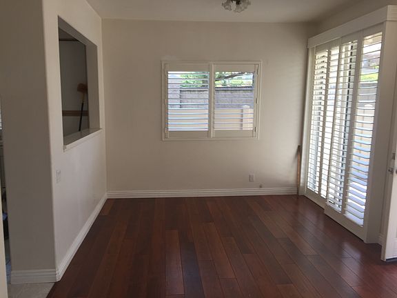 dining room with sliding dr.