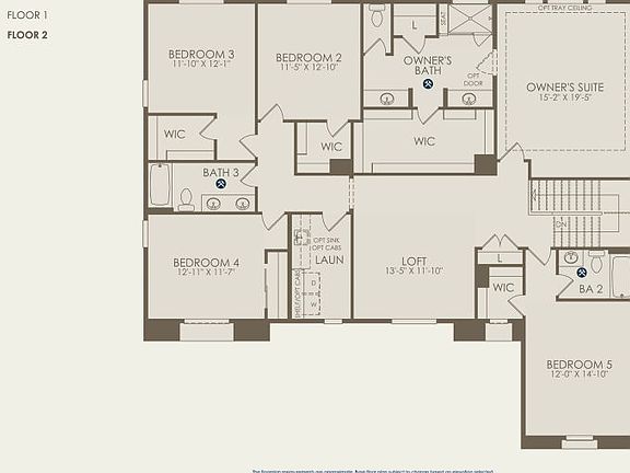Ashford Floor Plan, Quick Move-In Home, Floor 2