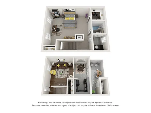 Floor plan 1 Bedroom 1 Bath