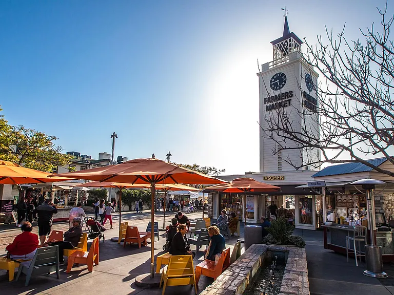 Pick up local produce at the nearby farmers market