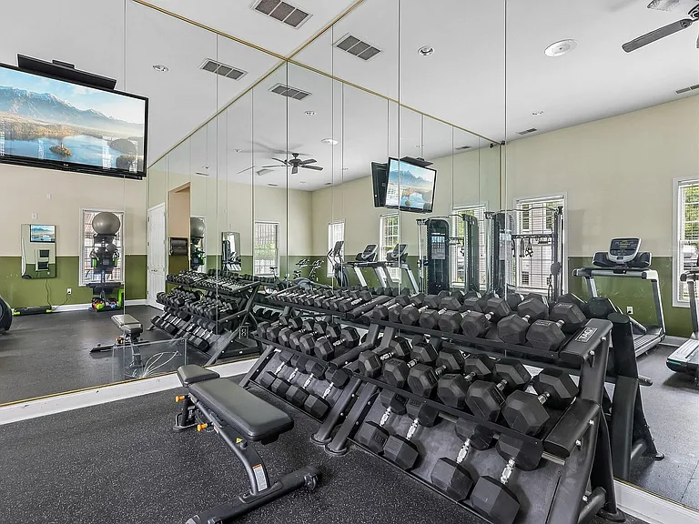 Modern fitness center