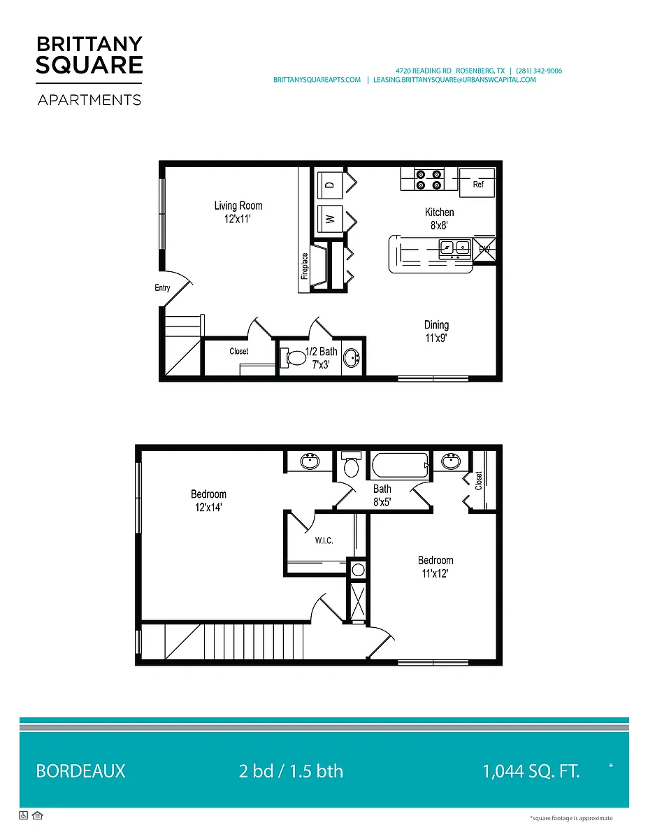 Floor plan 2X1.5-1044sqft