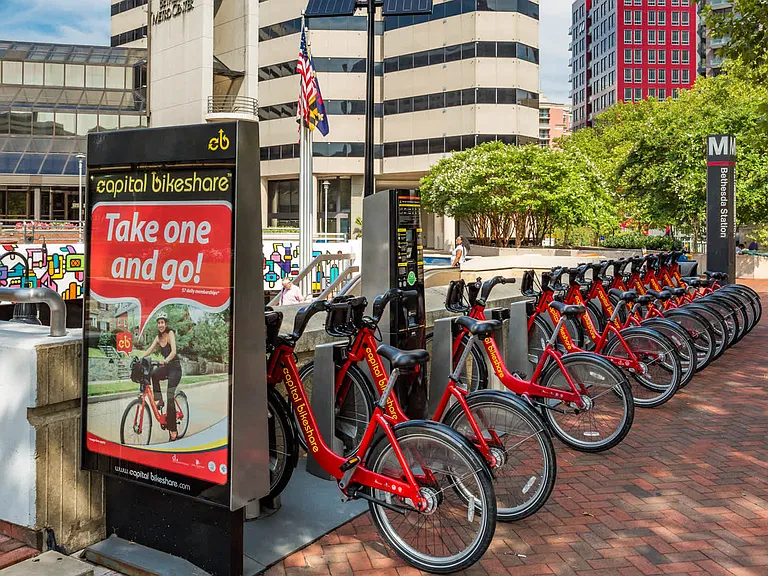 Nearby Capital Bikeshare stations.
