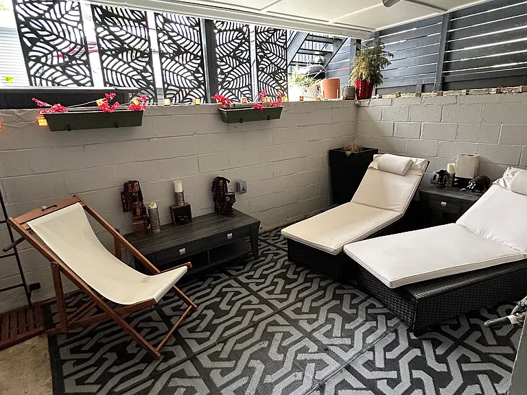 Bedroom#2 private patio.