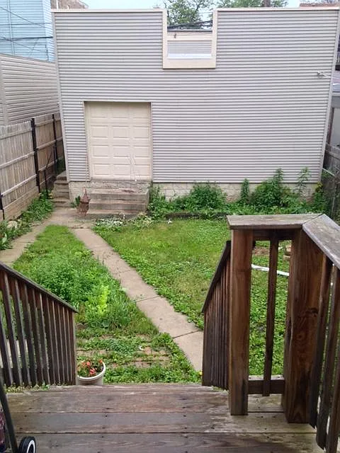 Walks down to backyard shared