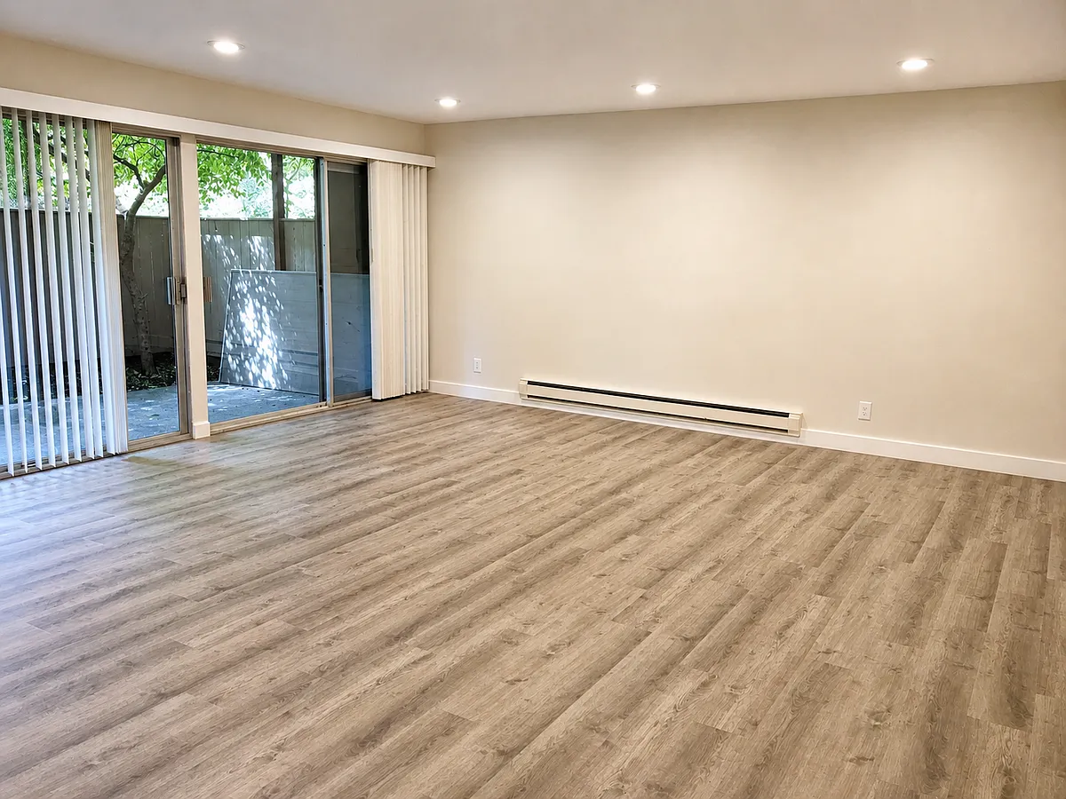 Spacious living room opening to outdoor patio - 500 W Middlefield Rd #34