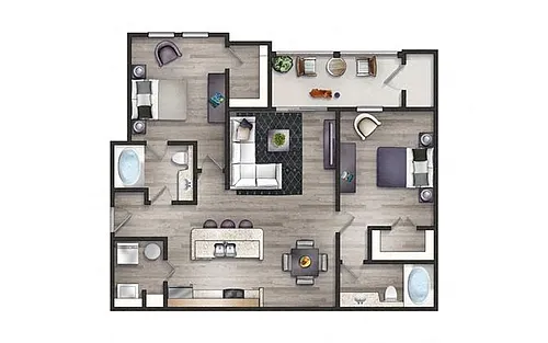 Floor plan Jasmine II Newly Renovated