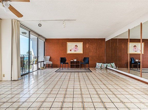 View from entry hall toward living room.