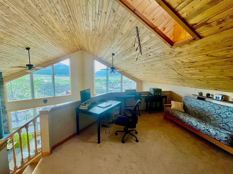 Office loft with futon