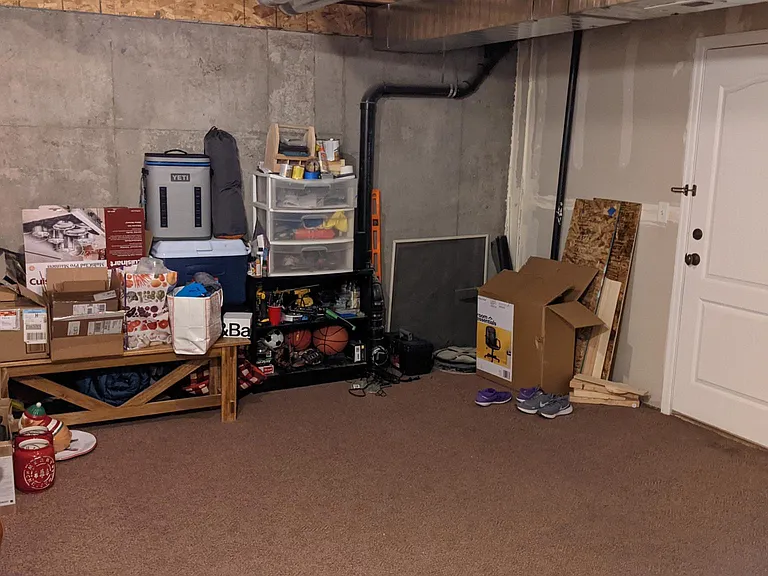Storage Basement/Door to 2-Car Attached Garage