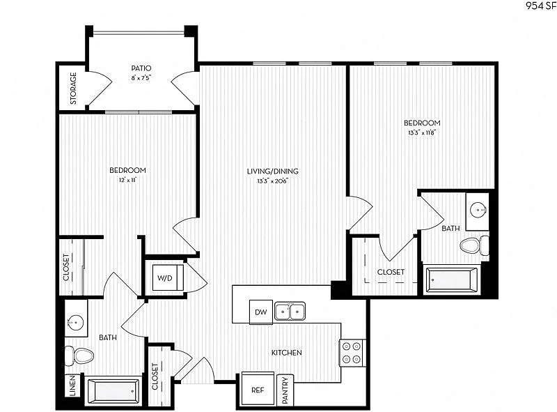 Floor plan Revela Floorplan 2-1A-2
