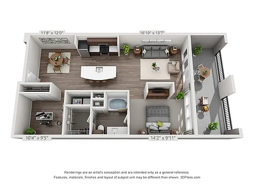 Floor plan Arbor Hills 2AS1