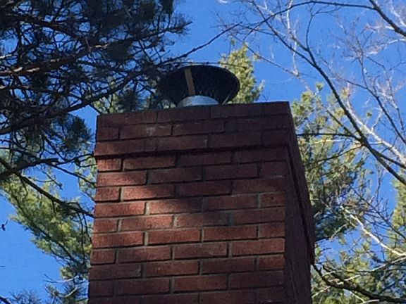 New chimney roof line up.