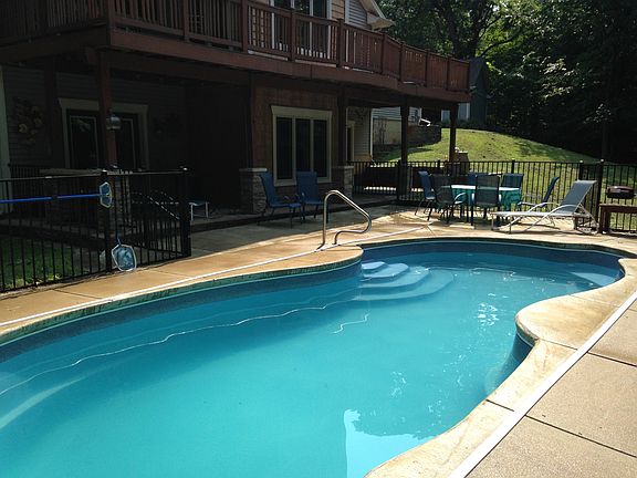 in ground heated pool