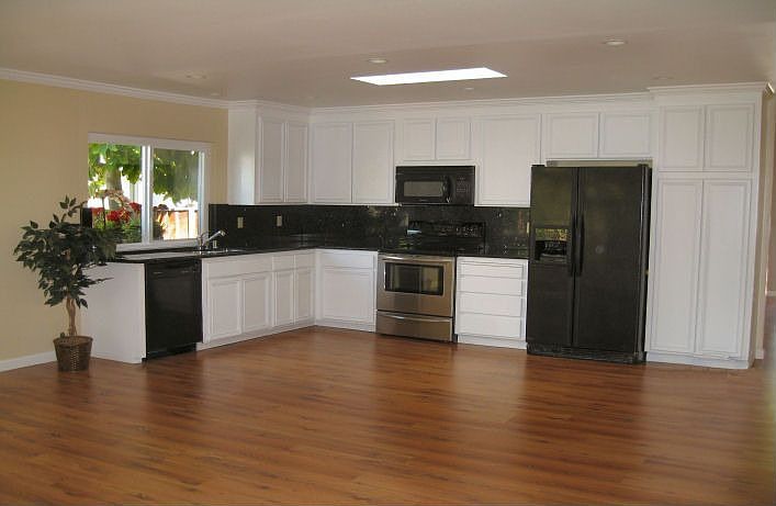 Kitchen with granite counters