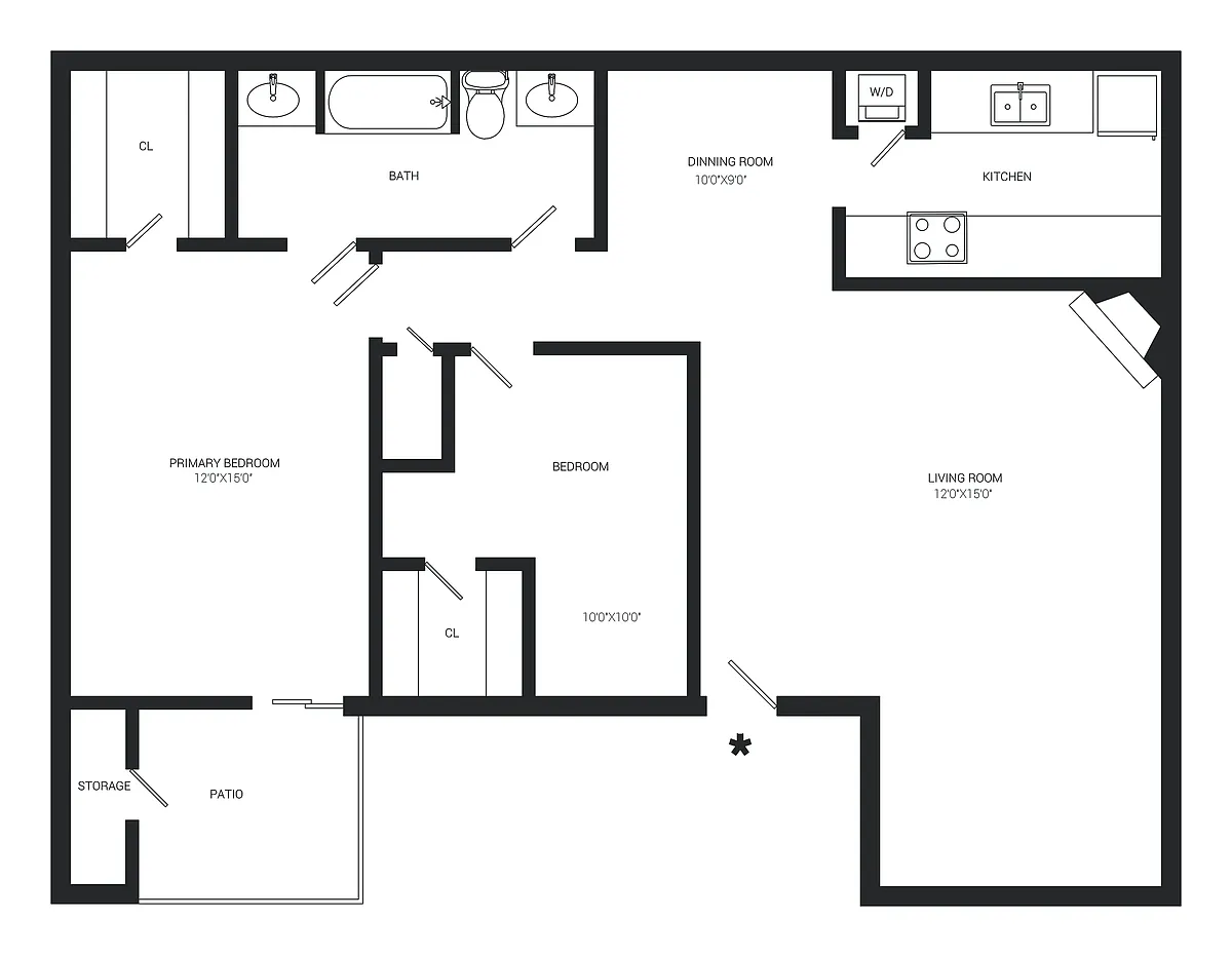 Floor plan Monroe