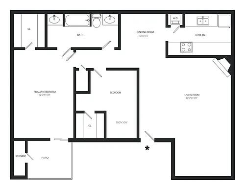 Floor plan Monroe