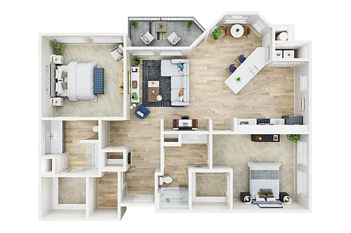 Floor plan 2X2 C