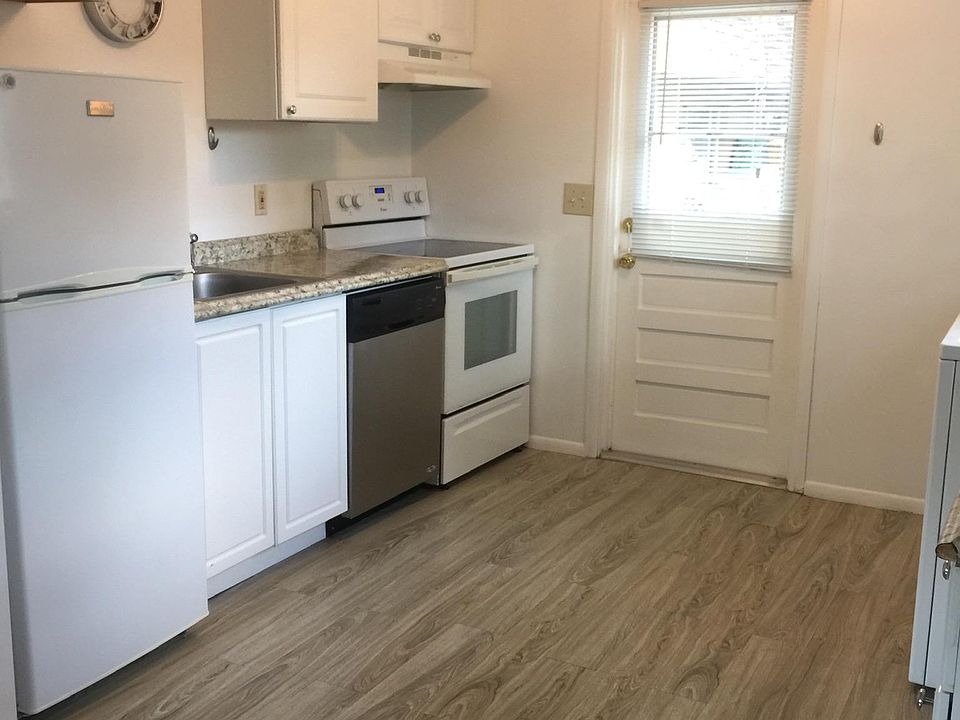 back door through kitchen