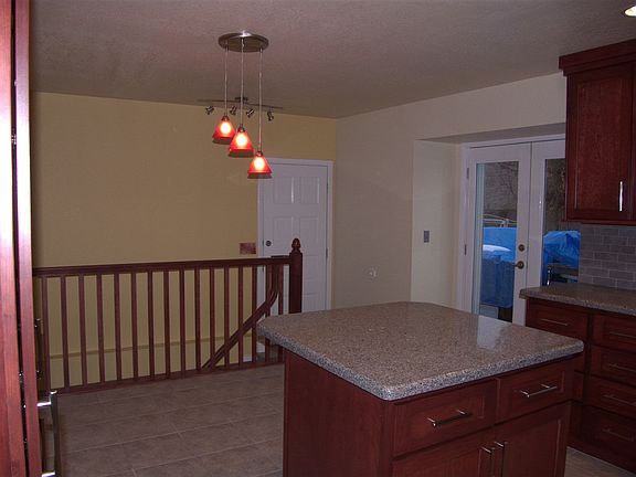 Looking toward the door to garage and french doors!