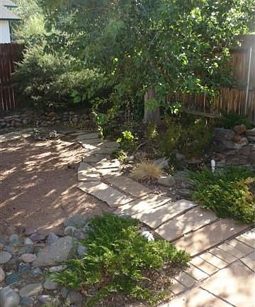 Fenced backyard retreat