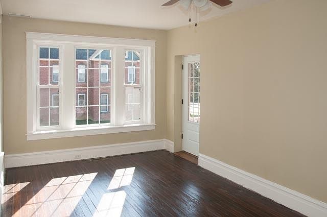 1st Floor Living Room - Bright, Wood Floors - New laminate flooring installed not shown.