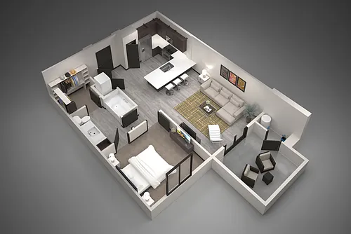 Floor plan 1B