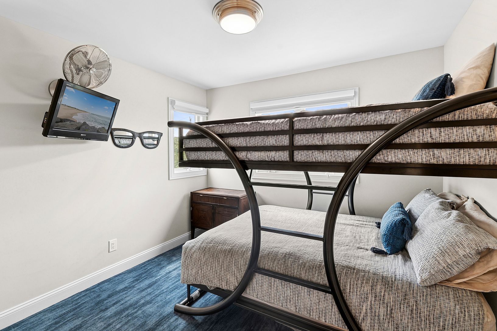 Bedroom fits King size bed.