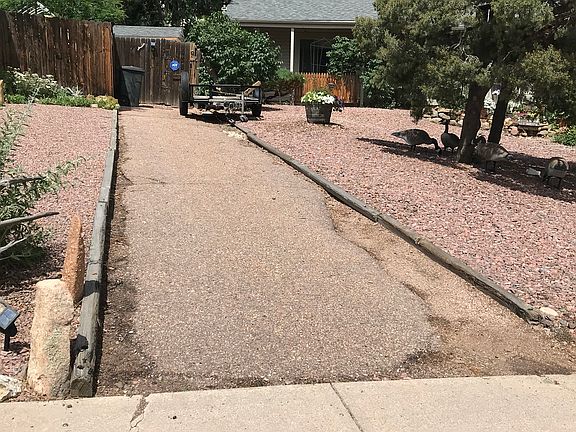 Private drive way ,parking with security camera