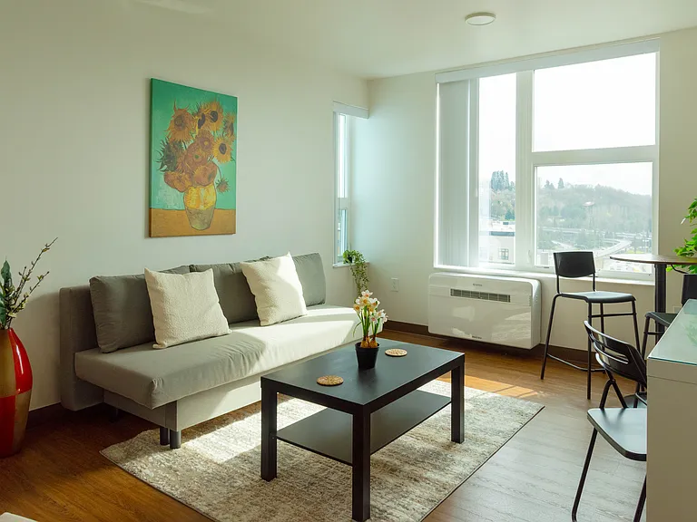 Model unit living room