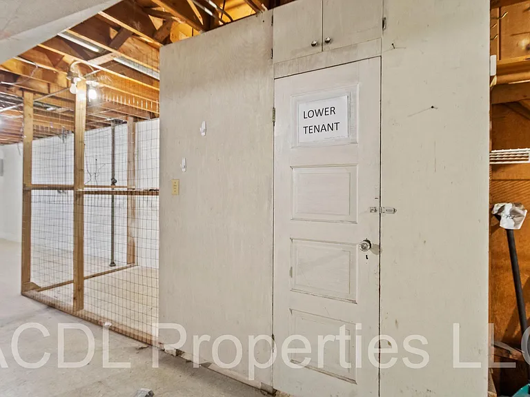 Basement locked storage
