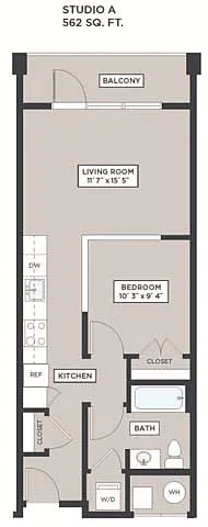 Floor plan Studio - A