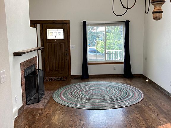 Living room looking at front door
