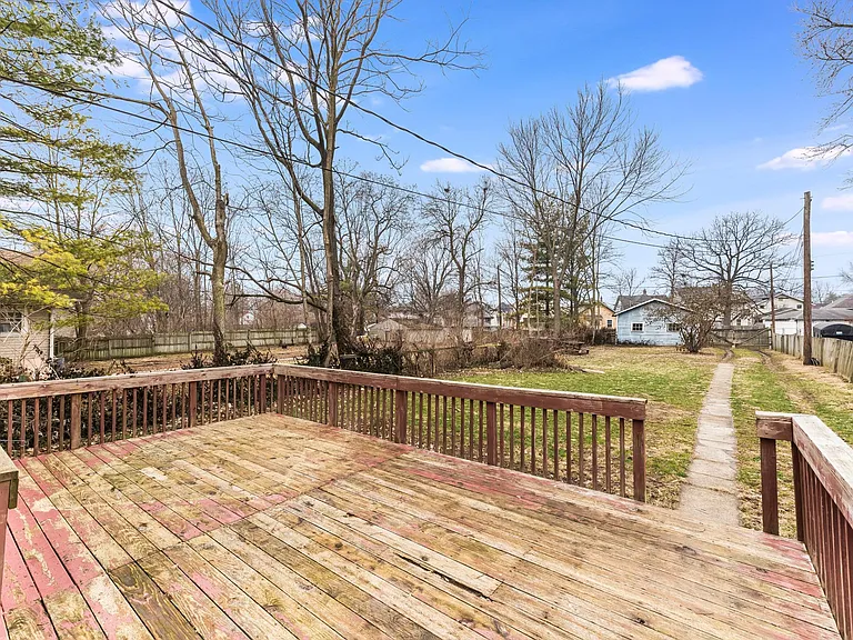 Fenced Backyard Perfect For Pets, With Large Deck