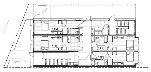 Floor plan Furnished Studio