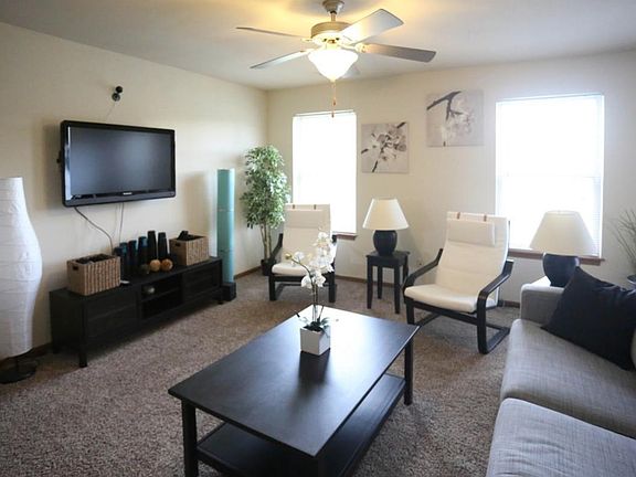 Living Room Furnished with TV