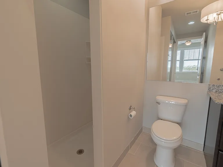Luxury Bathroom with Cultured Marble Walk-in Shower