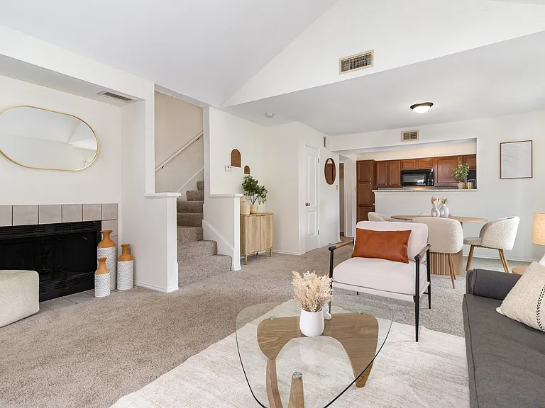 Enjoy a warm and inviting living space, perfect for relaxing or entertaining in comfort and style.