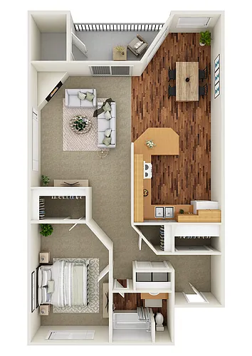Floor plan 1X1